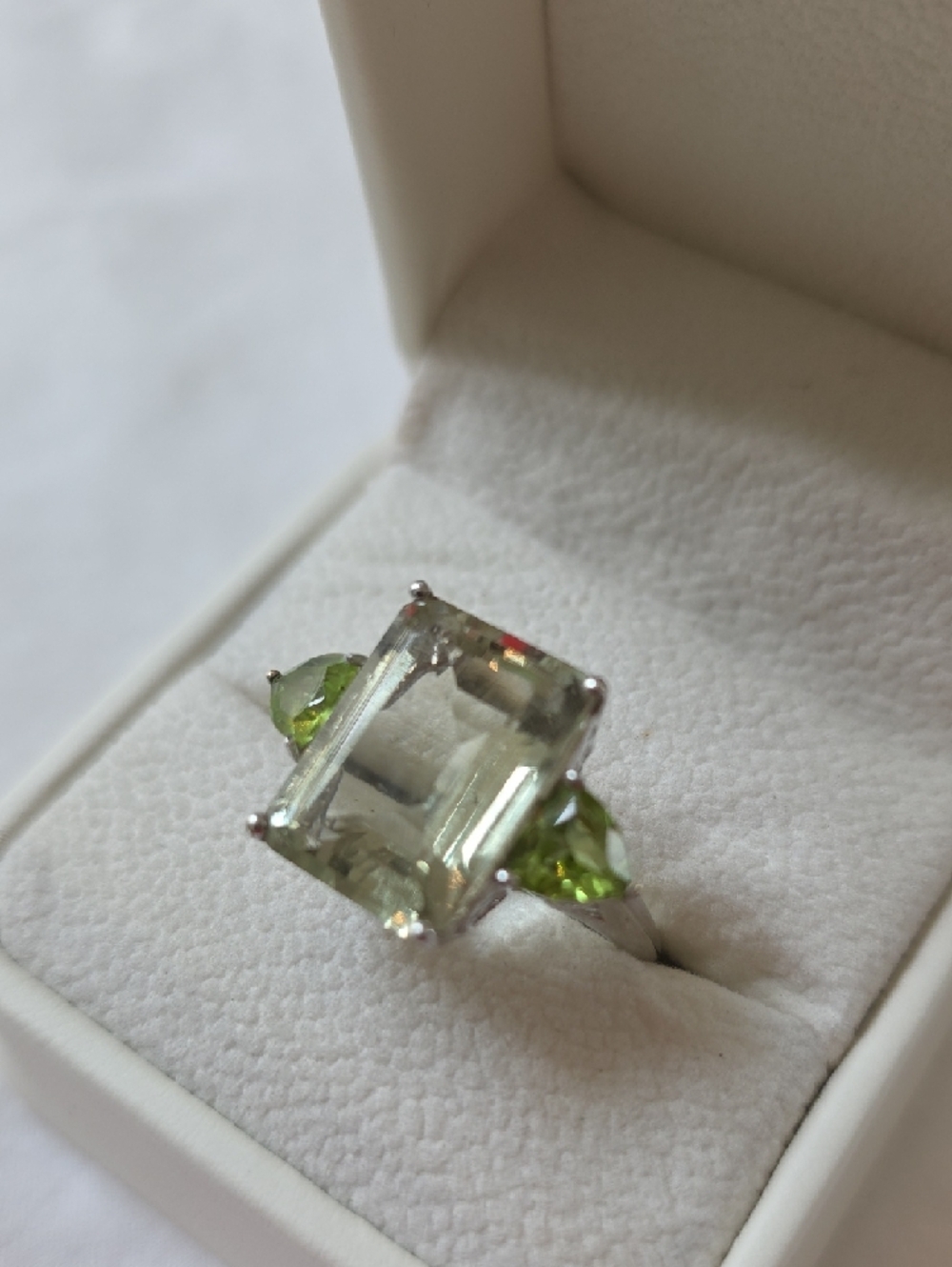Ross-Simons Prasiolite And Peridot Ring Size 8.75 - Picture 2 of 7